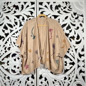 Sister Nettle Raw Silk Garden Shawl - One Size